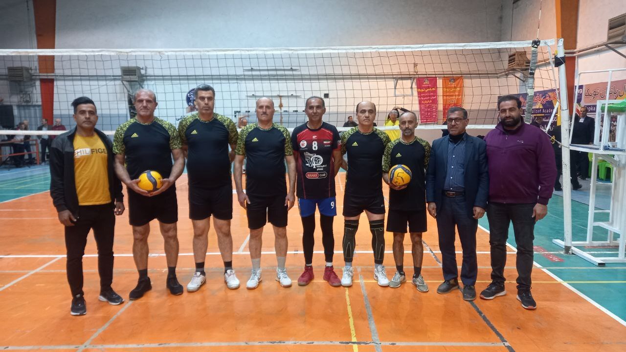 بندپی بابل قهرمان اولین دوره مسابقات والیبال روستایی پیشکسوتان مازندران