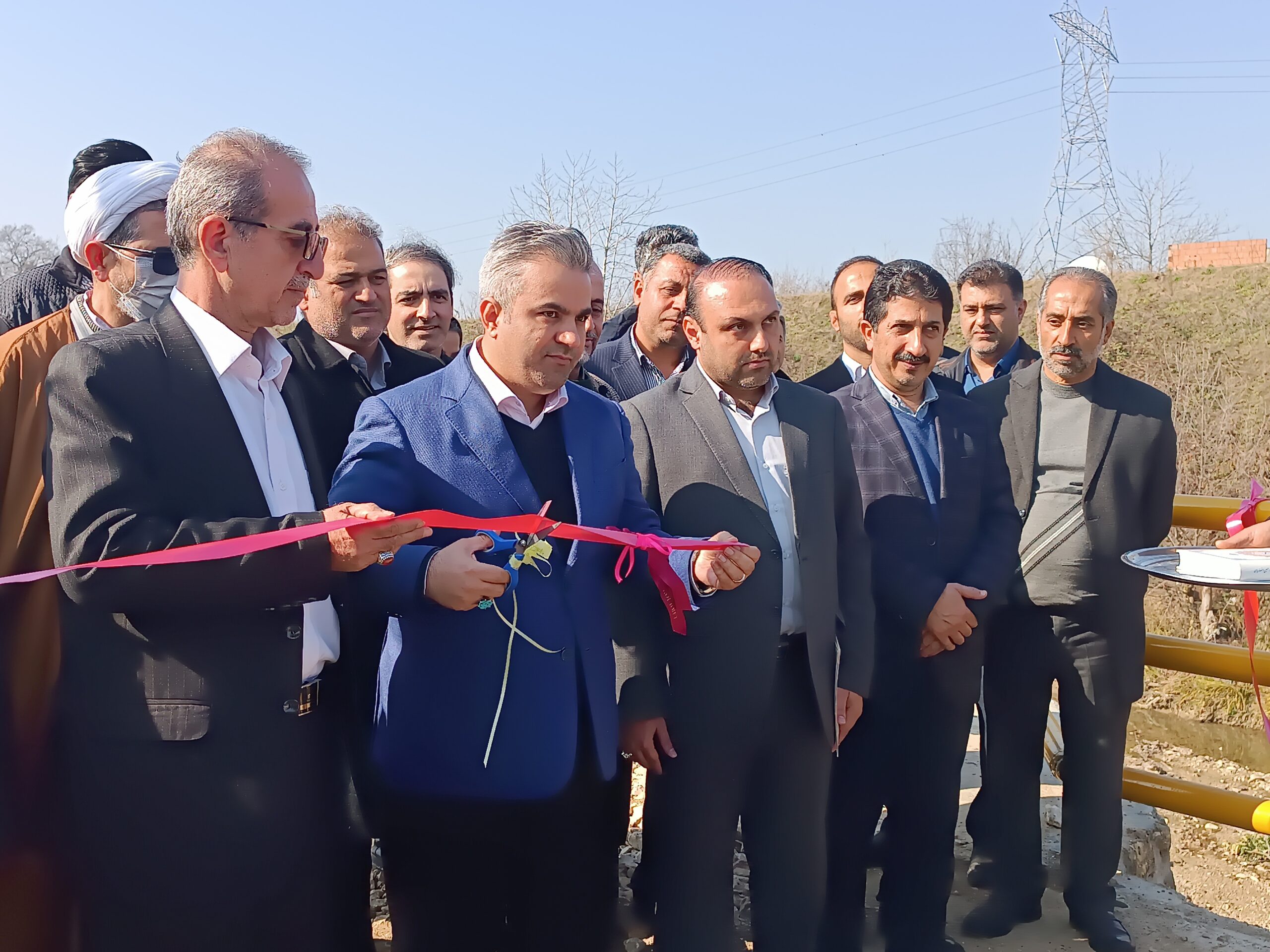 افتتاح پروژه پل بین مزارع روستای آهنگرکلای بیشه سر شهرستان قائمشهر