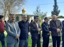 شرکت مدیرکل بنیاد شهید و امورایثارگران مازندران در مراسم تشییع پیکر پاک پدر شهید سوادکوهی در ساری