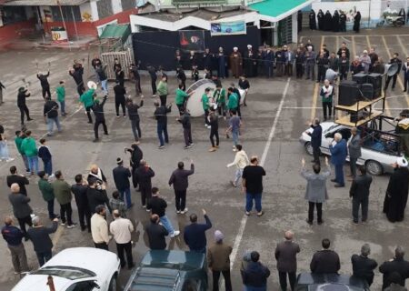 مراسم «دسته روی» سالروز شهادت امام علی (ع) در شهرستان محمودآباد برگزار شد