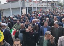 مراسم راهپیمایی روز جهانی قدس در شهرستان محمودآباد برگزار شد