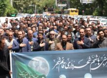 عزاداری و سینه‌زنی کارکنان شهرداری قائمشهر در ششمین روز از ماه محرم