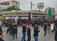 مراسم دسته‌روی و عزاداری تاسوعای حسینی در شهرستان محمودآباد