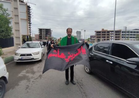 پیاده روی جاماندگان اربعین حسینی در شهرستان محمودآباد