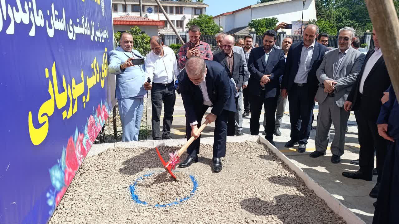 پروژه ساختمان جدید دادگستری نوشهر و دادسرای کلاردشت کلنگ زنی شد