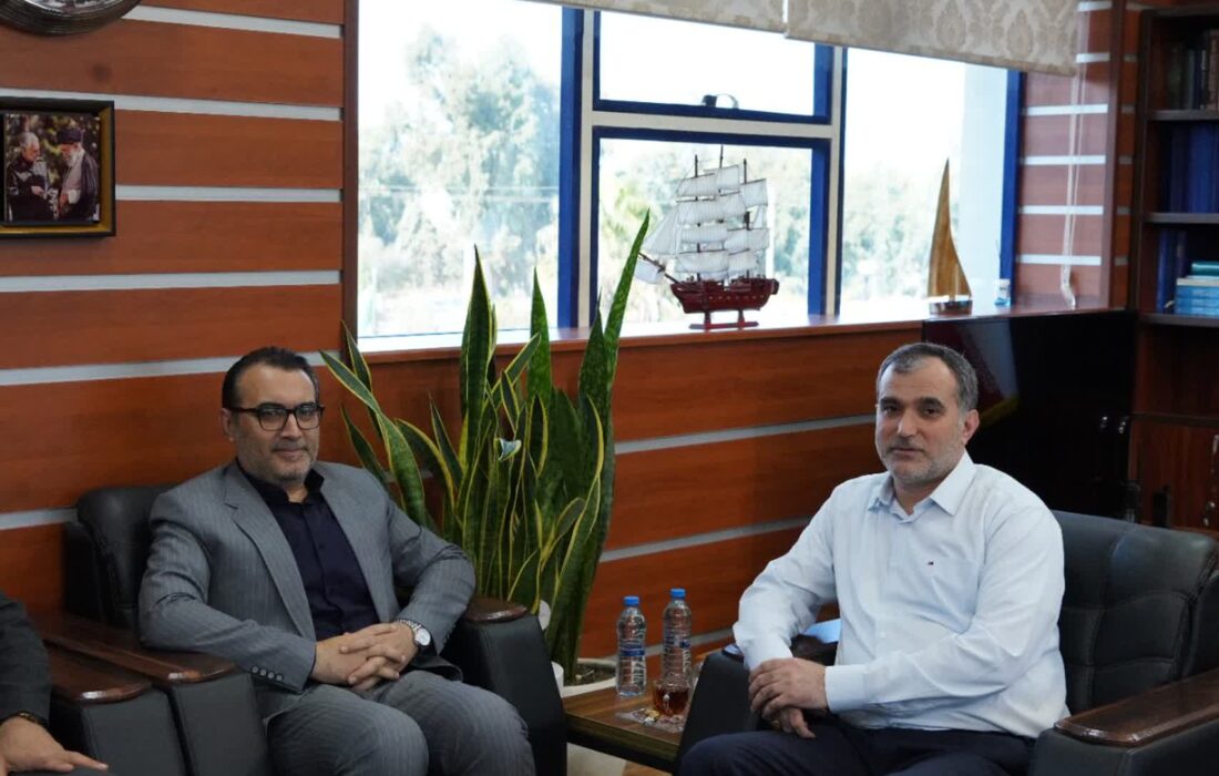 دیدار مدیرکل محیط زیست استان مازندران با مدیر کل بنادر و دریانوردی امیرآباد