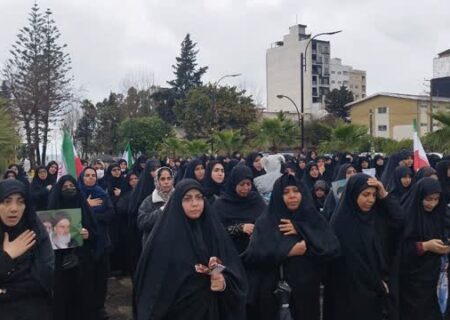 سوگواری مردم  ولایتمدار شهرستان محمودآباد در پی شهادت امام خامنه ای(ره)