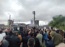 تجمع مردم سوگوار محمودآباد در پی شهادت رهبر معظم انقلاب